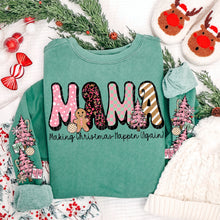 Load image into Gallery viewer, Mama Making Christmas Happen Color Dropdown SLEEVE OPTION DROPDOWN TRANSFER VIRGO OCT 25
