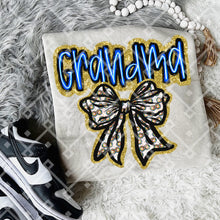 Load image into Gallery viewer, Neon Blue With Neurodivergent Bow DROPDOWN TRANSFER CCD MAR