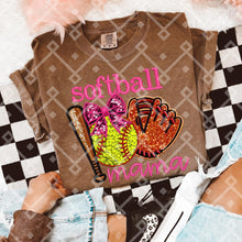 Load image into Gallery viewer, Softball Mama Faux Sequins TRANSFER CCD MAR