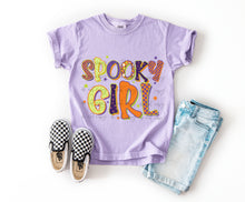 Load image into Gallery viewer, Spooky Mama + Girl Bright Checker Leopard Dropdown TRANSFER SCAR 25