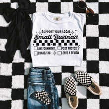 Load image into Gallery viewer, Support Your Local Business Single Color Dropdown TRANSFER CSC APR 25