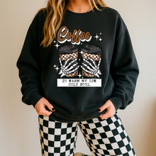 Load image into Gallery viewer, Coffee To Warm My Ice Cold Soul Brown Checker Cups With Color Option DROPDOWN TRANSFER CSC NOV 25