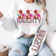 Load image into Gallery viewer, Naughty But Only God Can Judge Dropdown SLEEVE OPTION DROPDOWN TRANSFER VIRGO OCT 25