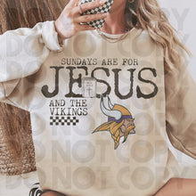 Load image into Gallery viewer, Sundays Are For Jesus & Football Dropdown TRANSFER RHD OCT 25