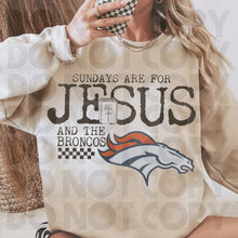 Load image into Gallery viewer, Sundays Are For Jesus & Football Dropdown TRANSFER RHD OCT 25