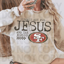 Load image into Gallery viewer, Sundays Are For Jesus & Football Dropdown TRANSFER RHD OCT 25