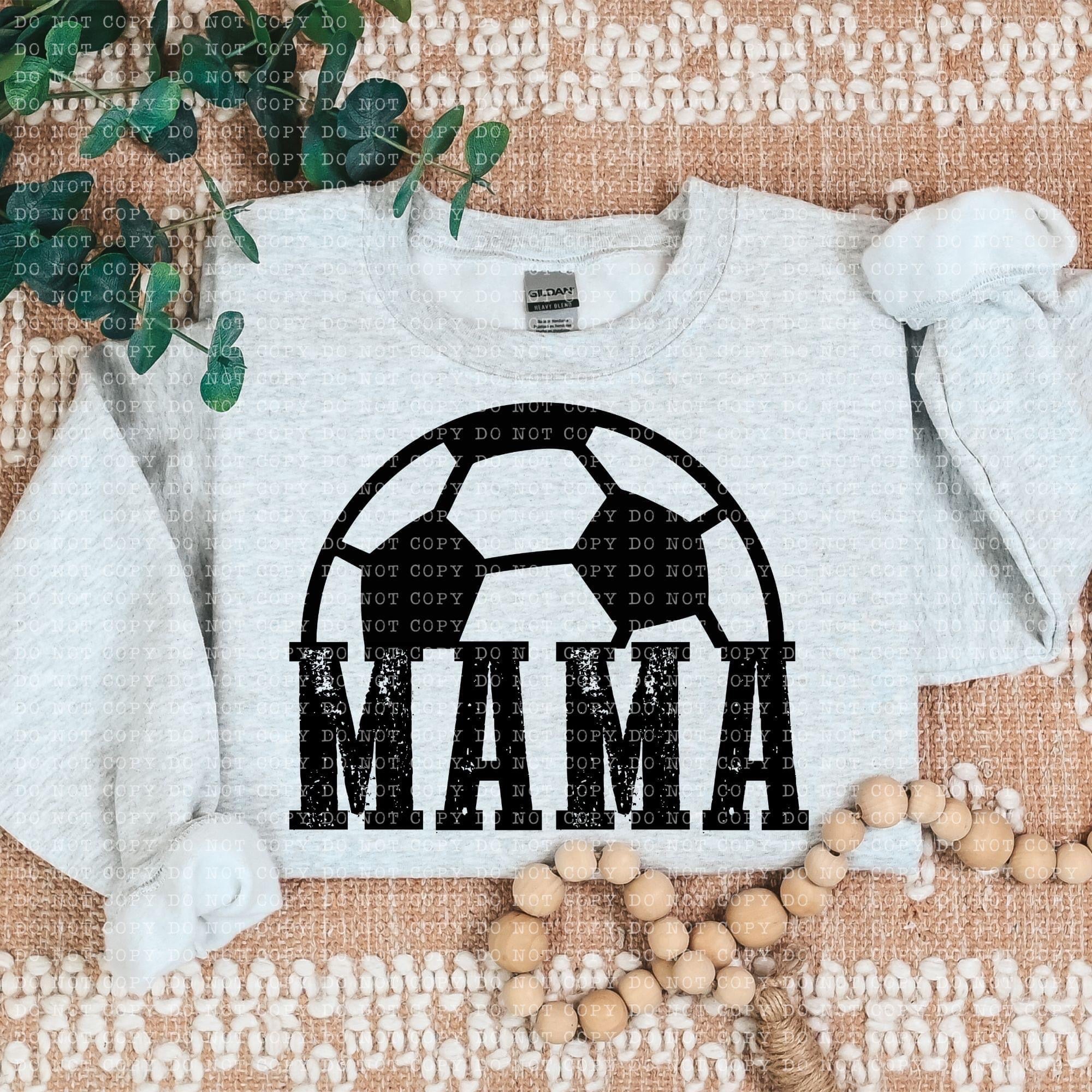 Soccer Mama Blk Semicircle TRANSFER Sassy Sublimation & Screen Prints