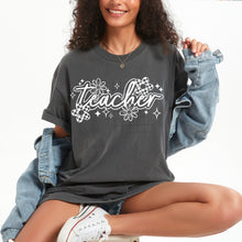 Load image into Gallery viewer, Teacher Checkered Flower Color Dropdown TRANSFER CSC APR 25