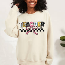 Load image into Gallery viewer, Teacher Bow Checkered Outline Color Dropdown TRANSFER CSC APR 25