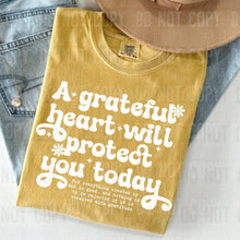 Load image into Gallery viewer, A Grateful Heart Will Protect You Today Color DROPDOWN TRANSFER SBB SEPT 25