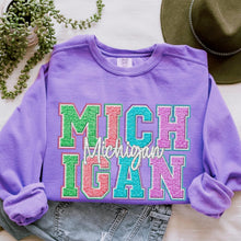 Load image into Gallery viewer, Faux Chenille Pastel States (All 50 states available) DTF TRANSFER