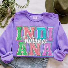 Load image into Gallery viewer, Faux Chenille Pastel States (All 50 states available) DTF TRANSFER