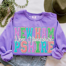 Load image into Gallery viewer, Faux Chenille Pastel States (All 50 states available) DTF TRANSFER
