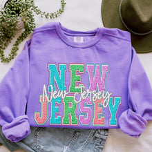 Load image into Gallery viewer, Faux Chenille Pastel States (All 50 states available) DTF TRANSFER