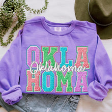 Load image into Gallery viewer, Faux Chenille Pastel States (All 50 states available) DTF TRANSFER