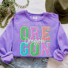 Load image into Gallery viewer, Faux Chenille Pastel States (All 50 states available) DTF TRANSFER