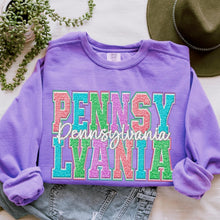 Load image into Gallery viewer, Faux Chenille Pastel States (All 50 states available) DTF TRANSFER
