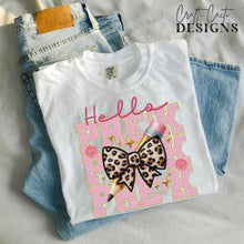 Load image into Gallery viewer, Grades Faux Chenille Stacked Leopard Bow DROPDOWN TRANSFER CCD