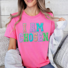 Load image into Gallery viewer, I Am Chosen Faux Chenille Pastel TRANSFER