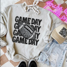 Load image into Gallery viewer, Game Day Stacked Sports Faux Rhinestones DROPDOWN TRANSFER CSD
