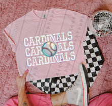 Load image into Gallery viewer, Baseball Mascots Stacked Faux Embroidery DROPDOWN TRANSFER TGG 24