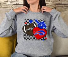 Load image into Gallery viewer, Football Mascot Hearts DROPDOWN TRANSFER DEC SCG