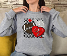 Load image into Gallery viewer, Football Mascot Hearts DROPDOWN TRANSFER DEC SCG