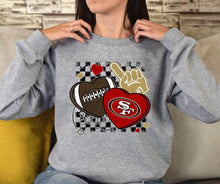 Load image into Gallery viewer, Football Mascot Hearts DROPDOWN TRANSFER DEC SCG