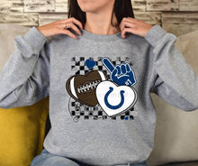 Load image into Gallery viewer, Football Mascot Hearts DROPDOWN TRANSFER DEC SCG