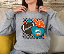 Load image into Gallery viewer, Football Mascot Hearts DROPDOWN TRANSFER DEC SCG