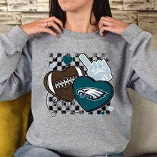 Load image into Gallery viewer, Football Mascot Hearts DROPDOWN TRANSFER DEC SCG