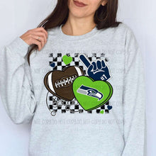 Load image into Gallery viewer, Football Mascot Hearts DROPDOWN TRANSFER DEC SCG