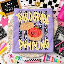 Load image into Gallery viewer, Back To School Dumpling Grades Stripes DROPDOWN TRANSFER TCC JULY 26