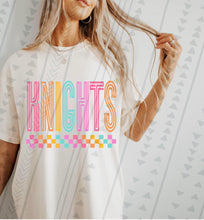 Load image into Gallery viewer, Bright Retro Checkered Mascots DROPDOWN TRANSFER