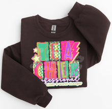 Load image into Gallery viewer, Teacher Professional Dream Builder Neon Multi-Print Letters Bolt & Stars TRANSFER CST JAN 26