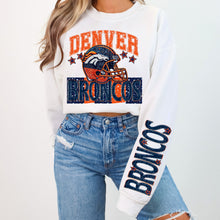 Load image into Gallery viewer, Faux Sequin Football Team DROPDOWN With SLEEVE OPTION DROPDOWN TRANSFER VIRGO JAN 26