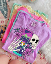 Load image into Gallery viewer, Al_ni Energy Skull And Flowers DROPDOWN TRANSFER SCG MAR
