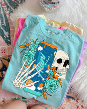 Load image into Gallery viewer, Al_ni Energy Skull And Flowers DROPDOWN TRANSFER SCG MAR