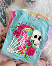 Load image into Gallery viewer, Al_ni Energy Skull And Flowers DROPDOWN TRANSFER SCG MAR
