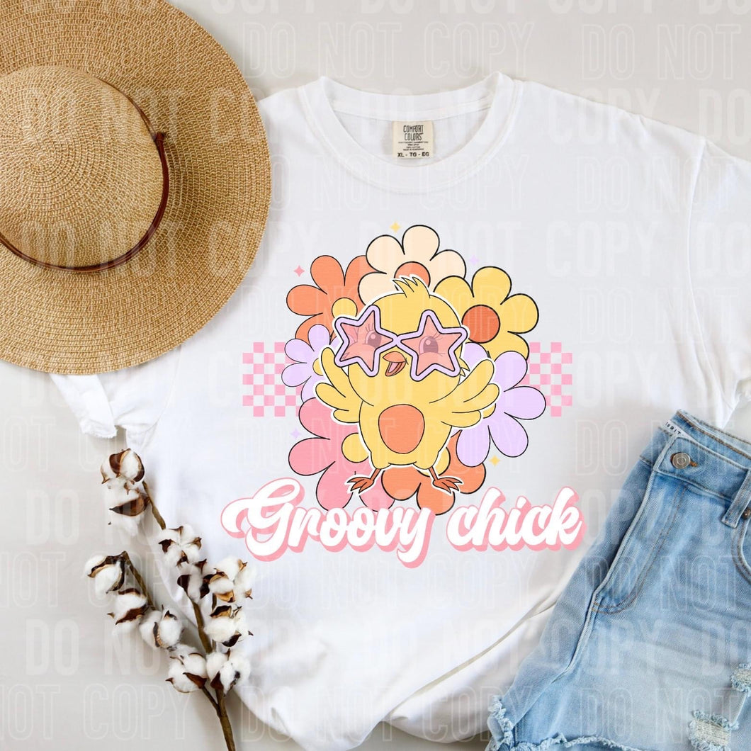 Groovy Chic Pastel Checkered TRANSFER