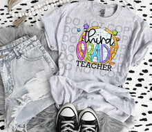 Load image into Gallery viewer, Pencil Stars Paper Grades Teacher DROPDOWN TRANSFER SCG