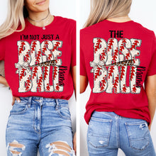 Load image into Gallery viewer, I’m Not Just A Baseball/Softball Mama Dropdown TRANSFER VIRGO MAR 25