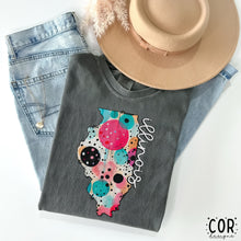 Load image into Gallery viewer, Colorful Dotted States (All 50 states available) DTF TRANSFER COR