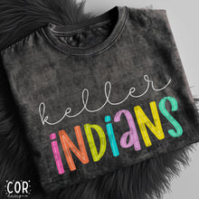 Load image into Gallery viewer, Neon Bright Line Indians DROPDOWN TRANSFER COR