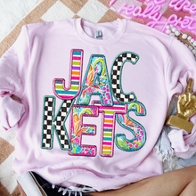 Load image into Gallery viewer, Bright Stripe Floral Checker Mascots Dropdown TRANSFER CSD MAY 25