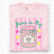 Load image into Gallery viewer, Jesus In My Jam Pink Yellow Stars Pink Wavy Stripes TRANSFER UAC MAY 26