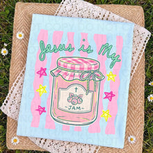 Load image into Gallery viewer, Jesus In My Jam Pink Yellow Stars Pink Wavy Stripes TRANSFER UAC MAY 26