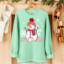 Load image into Gallery viewer, Joyful In Jesus Snowman TRANSFER SDD SEPT