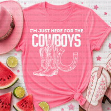 Load image into Gallery viewer, I'm Just Here For The Cowgirls/Cowboys Color DROPDOWN TRANSFER REVEL JUNE 26
