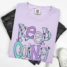 Load image into Gallery viewer, Keep Going Paint Strokes Teal Purple TRANSFER OCT SDD